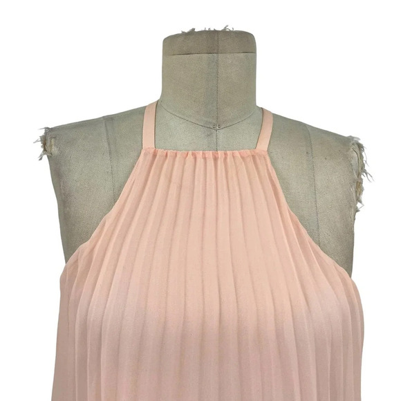 Likely Chester Pleated Sleeveless‎ Top in Pale Pink Size 0 - Picture 2 of 9